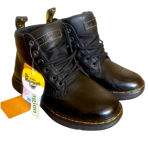 Leather Amwell Slip Resistant Dr Marten Black Slip Resistant Leather Soft  Amwell Women's Boots